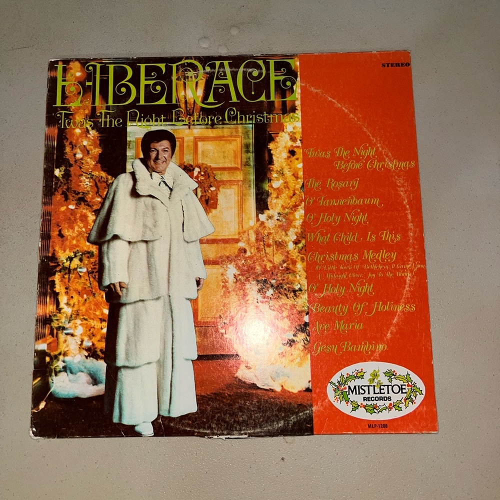 💙 Liberace Twas the Night Before Christmas Vinyl Album